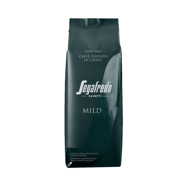 Produktbild: Kaffee Segafredo Mild ganze Bohne, 1000 g, aromaversiegelte Verpackung.