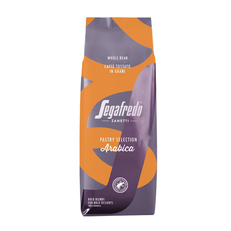 Produktbild: Kaffee Segafredo Pastry Selection Arabica ganze Bohne, 1000 g, aromaversiegelte Verpackung.